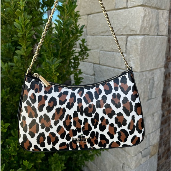 ✨ New Kate Spade Madison Spotted Leopard Medium Convertible Crossbody ✨ - Picture 1 of 11